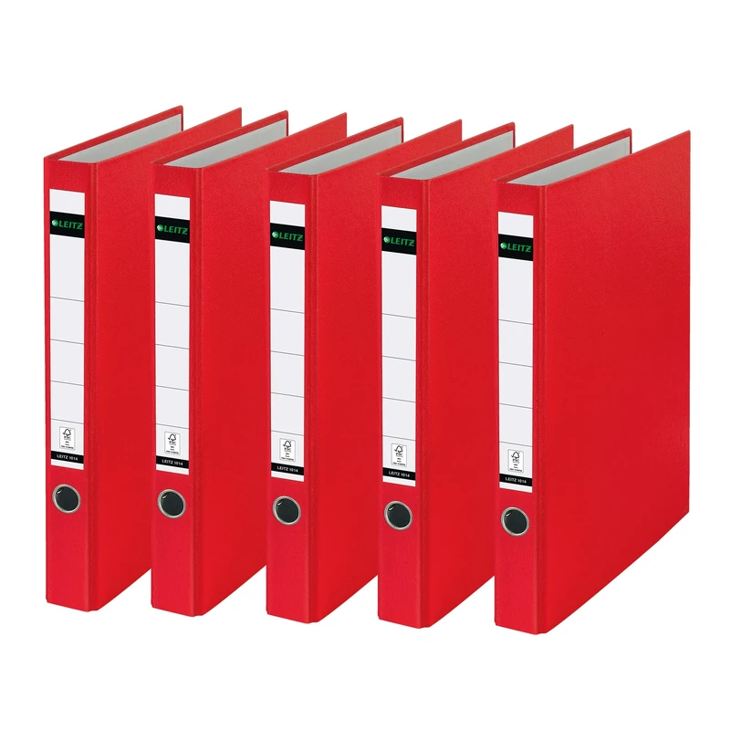 Leitz 10140025 Ring Binder A4 Polypropylene 2 Rings 35 mm Red