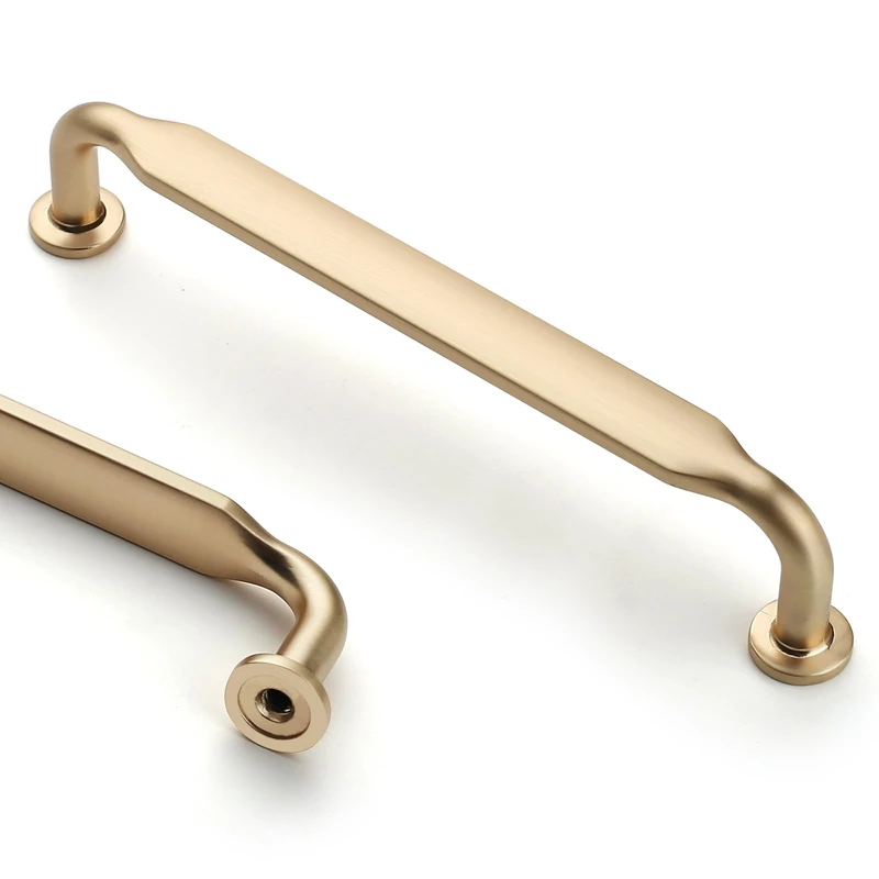 Asidrama 20 Pack 5 Inch(128mm) Brushed Brass Kitchen Cabinet Handles, Cabinet Pulls Kitchen Cabinet Hardware for Cupboard Drawer Pulls