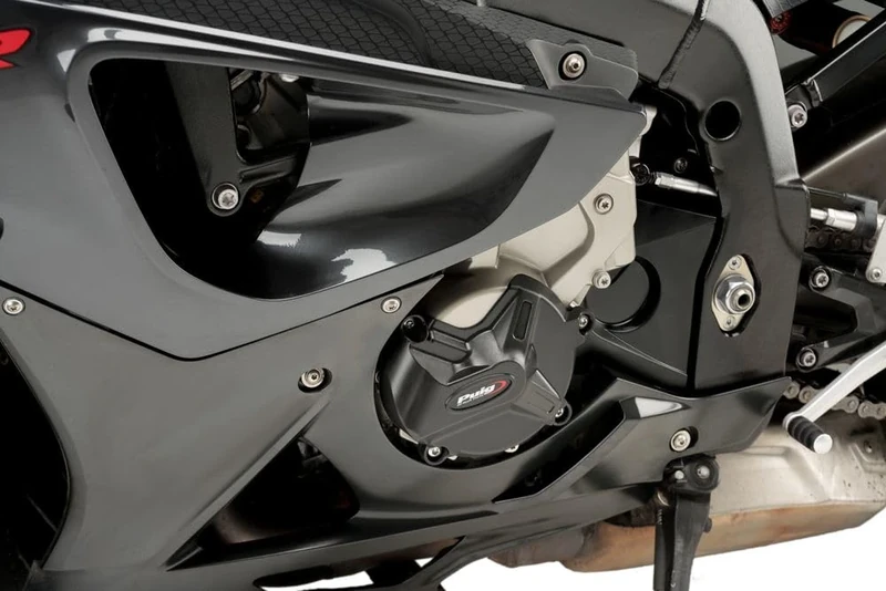 Puig 21501N Track Engine Protective Cover for Championship Black