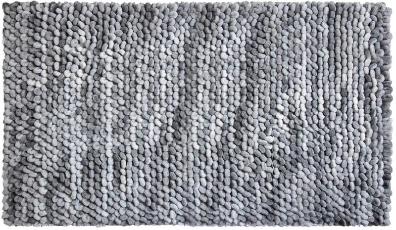 PUNTO bath mat 70x120 cm silver gray