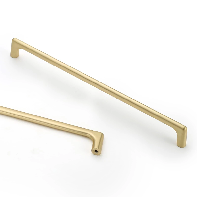 Asidrama 10 Pack 10 Inch(256mm) Brushed Gold Cabinet Pulls Cabinet Handles Cupboard Handles Kitchen Cabinet Hardware for Cupboard Drawer Pulls