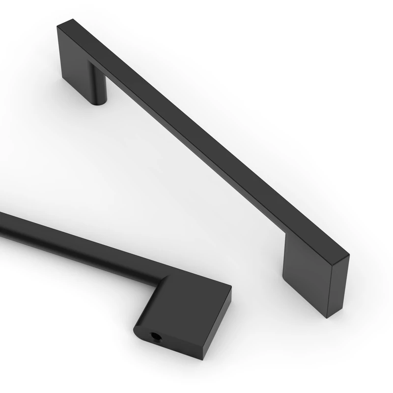 Asidrama 30 Pack 5 Inch(128mm) Matte Black Kitchen Cabinet Handles, Cabinet Pulls Kitchen Cabinet Hardware for Cupboard Drawer Pulls