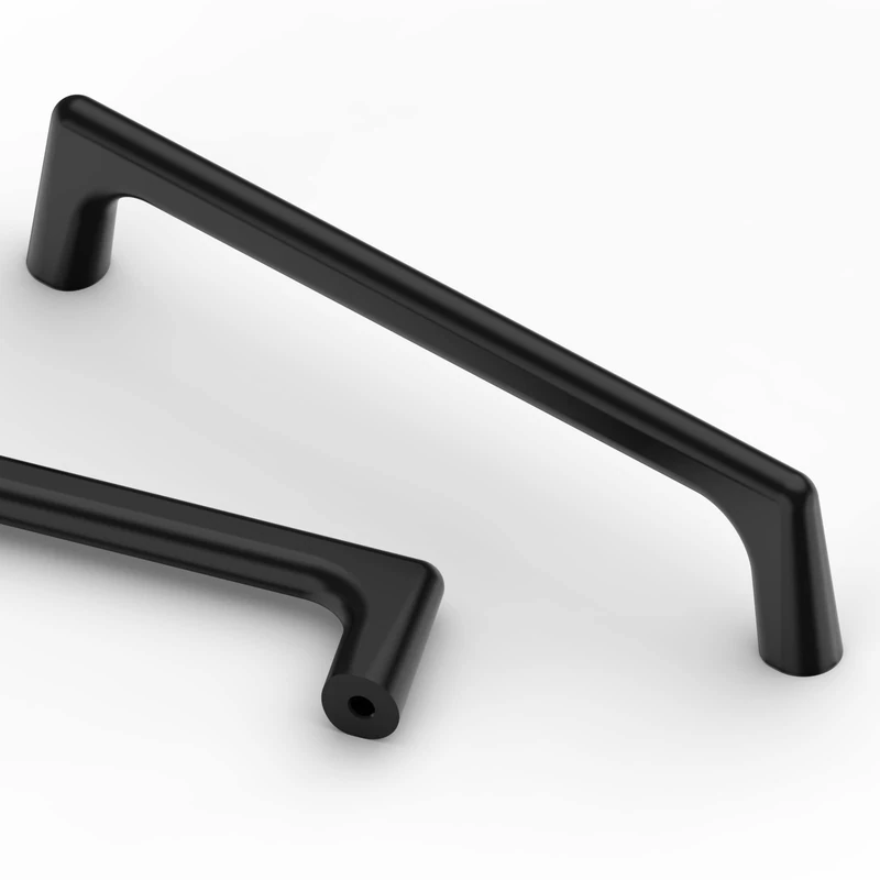 Asidrama 20 Pack 5 Inch(128mm) Matte Black Cabinet Pulls Cabinet Handles Cupboard Handles Kitchen Cabinet Hardware for Cupboard Drawer Pulls