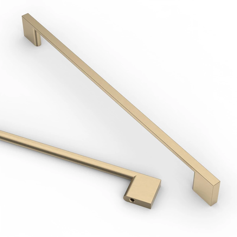 Asidrama 20 Pack 10 Inch(256mm) Brushed Brass Cabinet Pulls, Kitchen Cabinet Hardware for Cupboard Drawer Pulls