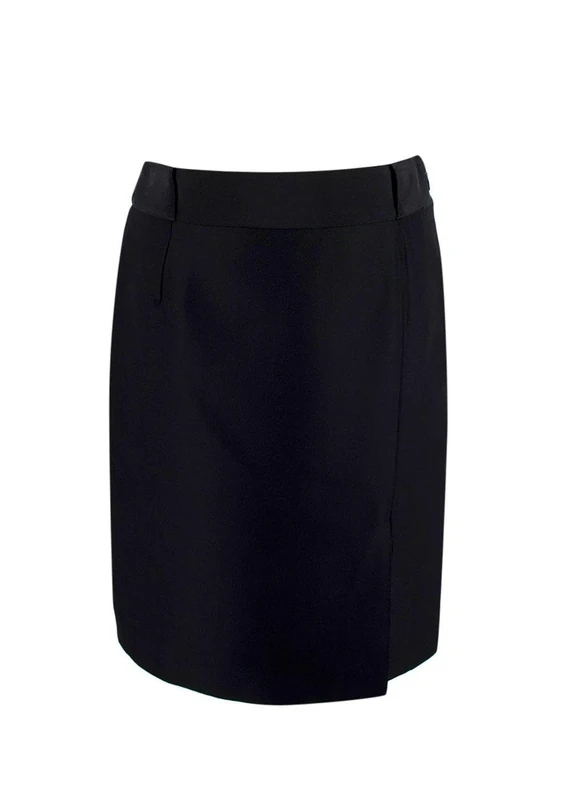 Gucci Pre-Loved Black Silk Blend Midi Skirt