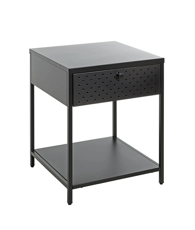 HAKU Console Black, Metal - Dim.: W 40 cm X H 53 cm X D 40 cm, Style: Modern