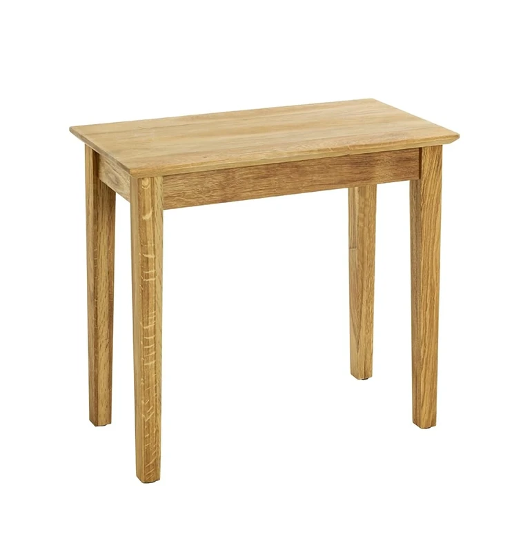 HAKU Möbel End Table Oak, Solid Wood - Size: W 56 cm X H 52 cm X D 30 cm, Style: Traditional