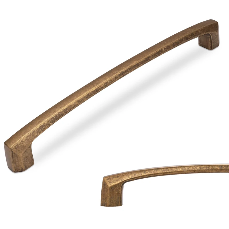 BUKOBYHE 6 Pack 10 Inch Kitchen Cabinet Handles Antique Brass Cabinet Pulls Vintage Drawer Pulls Aged Kitchen Hardware