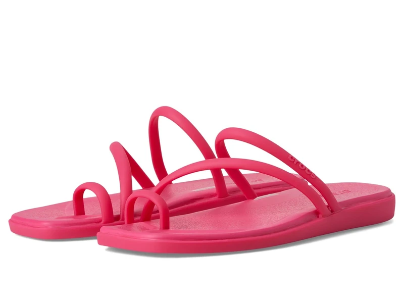 Crocs Women's Miami Toe Loop Sandals, Dragon Fruit, 6 UK Women