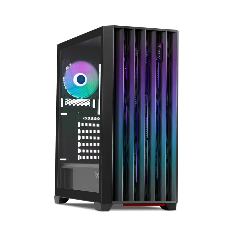 Yeyian Gaming Phoenix Mid-Tower PC Case with Tempered Glass - SKU: YCM-APPHO-01