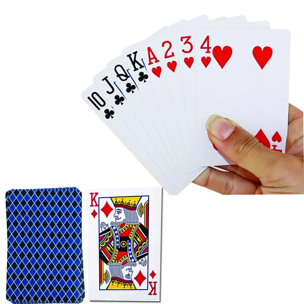 RYYN Professional Standard Plastic Coated Poker Size Playing Cards + 2 Jokers, Ideal for Poker Nights, Parties and Family Games