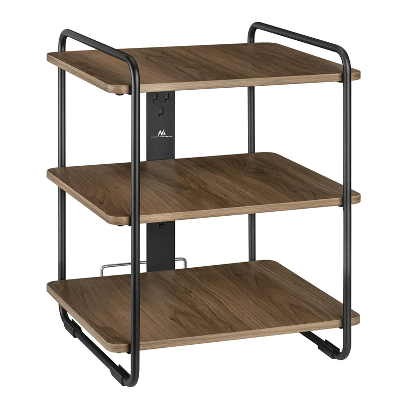 Maclean MC-978 Stylish 3-shelf Cabinet, Bookcase, Shelves, 90kg max, 454x400x496mm - Image 1