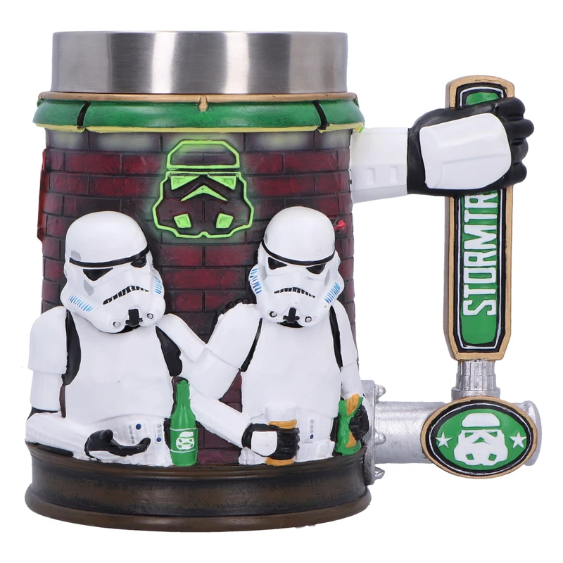 Nemesis Now Stormtrooper Bar Tankard 15.4cm, Resin, Officially Licensed Original Stormtrooper, Bar Design, Beer Tap Handle, Stainless Steel Insert, Cast in The Finest Resin, Expertly Hand-Painted