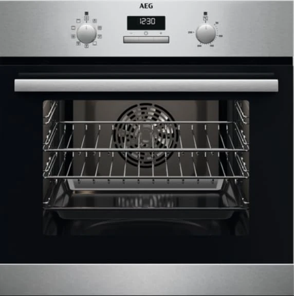 AEG BCX23101EM 59.4cm Built In Electric Single Oven - Stainless