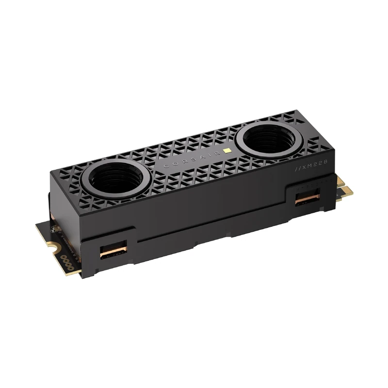 Corsair MP700 PRO SE Hydro X Series 4TB M.2 PCIe Gen5 x4 NVMe 2.0 SSD – M.2 2280 – Up to 14,000MB/sec Sequential Read – High-Density TLC NAND – Pre-Installed Water Block – Black