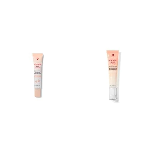 Erborian - Skin Hero Eye & Glow, Non-Tinted Eye & Skin Perfector with 7-Day Anti-Fatigue Dark Circle Revitalizing Treatment + 7-Day Radiance Booster - Korean Skincare - 10 ml + 40 ml