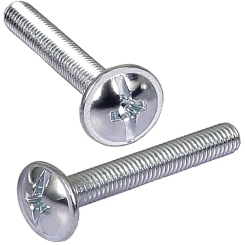 AMLOOPH M4 Cabinet Handles & Screws - 12 Pack Kitchen & Wardrobe Drawer Screws, 25mm & 35mm