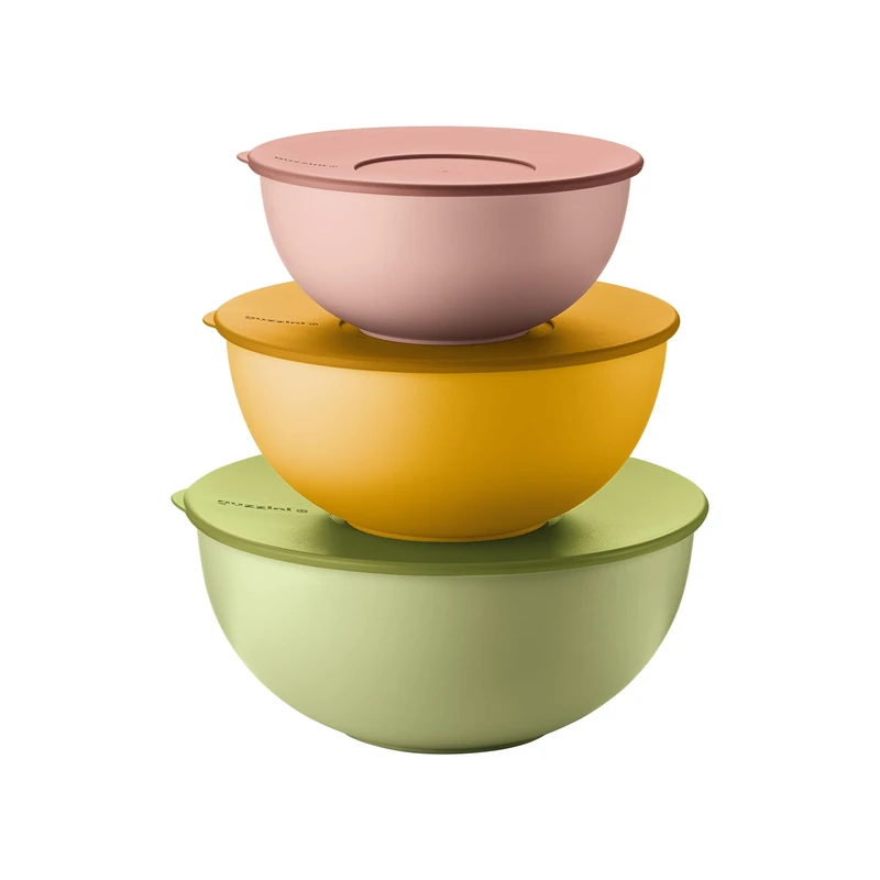 Guzzini - Set of 3 Everywhere Organic Containers with Lids Various Colours - Image 1