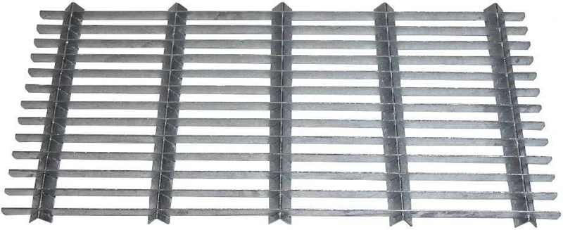 0138410 Foot Scraper Grill 80 x 40 cm Hot Dipped Galvanised Steel – Outdoor Durable, Mudproof, Anti-Rust – Ideal for Entrance Home, Garden - Image 1