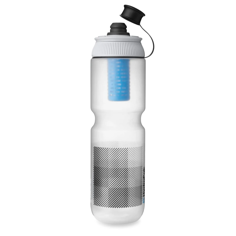 HydraPak Breakaway+ Filter Water Bottle (30oz) - Pressurised Water Bottle for Hiking and Cycling, Fits Bike Backpacks and Luggage Racks, Clear - Image 1