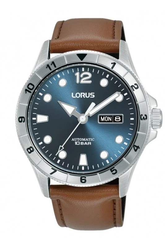 Lorus Blue Leather Automatic Watch RL469BX9