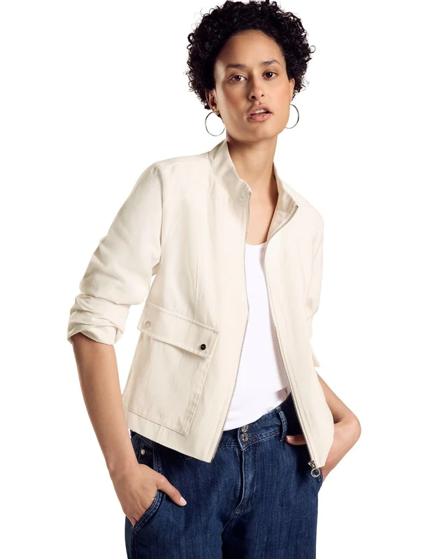 Street One Women's A212193 Lightweight Jacket, Lucid White, 16