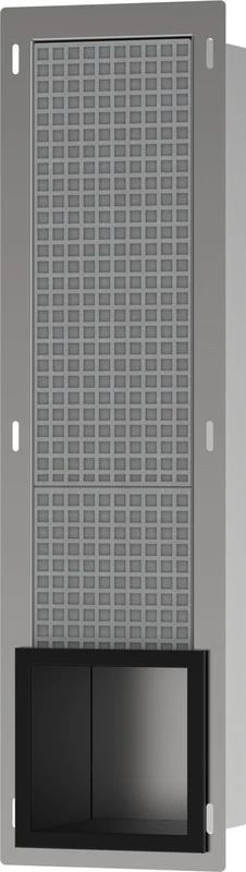 hansgrohe XtraStoris Original - recessed toilet paper storage for 6 rolls, recessed toilet roll holder, recessed toilet paper holder, bathroom wall niche, bathroom accessory, matt black, 56058670