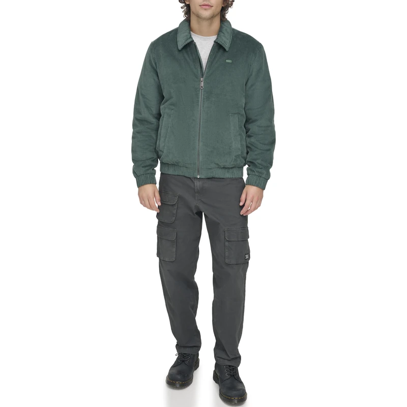 Levi's Men's Corduroy Bomber Jacket, North Atlantic, XXL