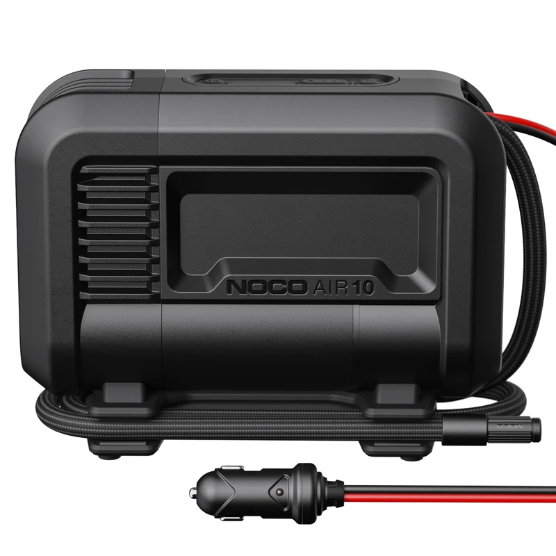 NOCO AIR10: UltraFast 10A Tyre Inflator - 12V Portable Air Compressor Pump – 36 SLPM Airflow Inflates 0–40 PSI in 3.8 Minutes – Digital Gauge + Auto-Shutoff