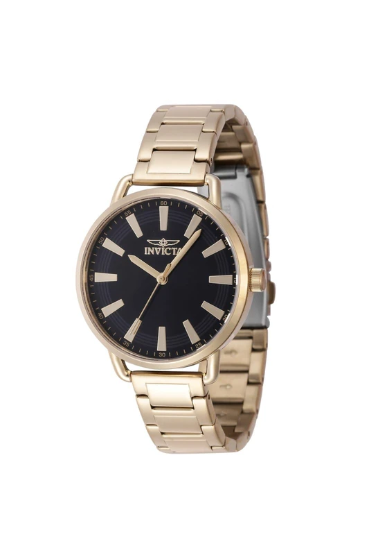 Invicta Wildflower 47322 Women's Watch - Waterproof - Analogue - Quartz Movement - Stainless Steel with Black dial - 38mm