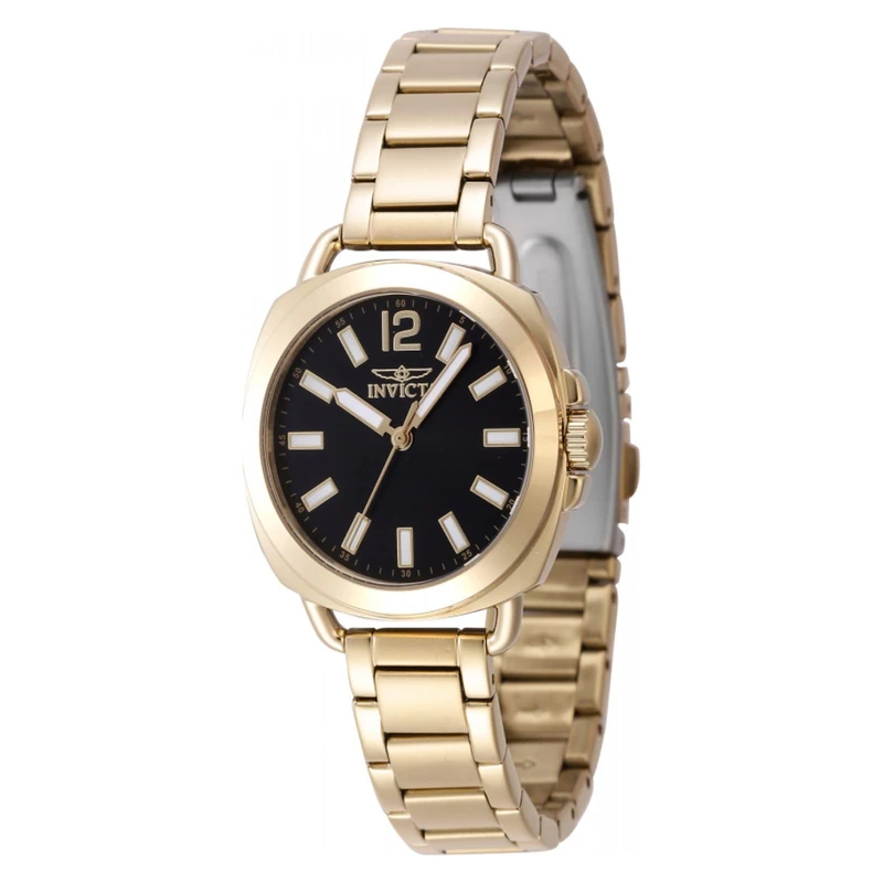 Invicta Wildflower 47326 Women's Watch - Waterproof - Analogue - Quartz Movement - Stainless Steel with Black dial - 32mm