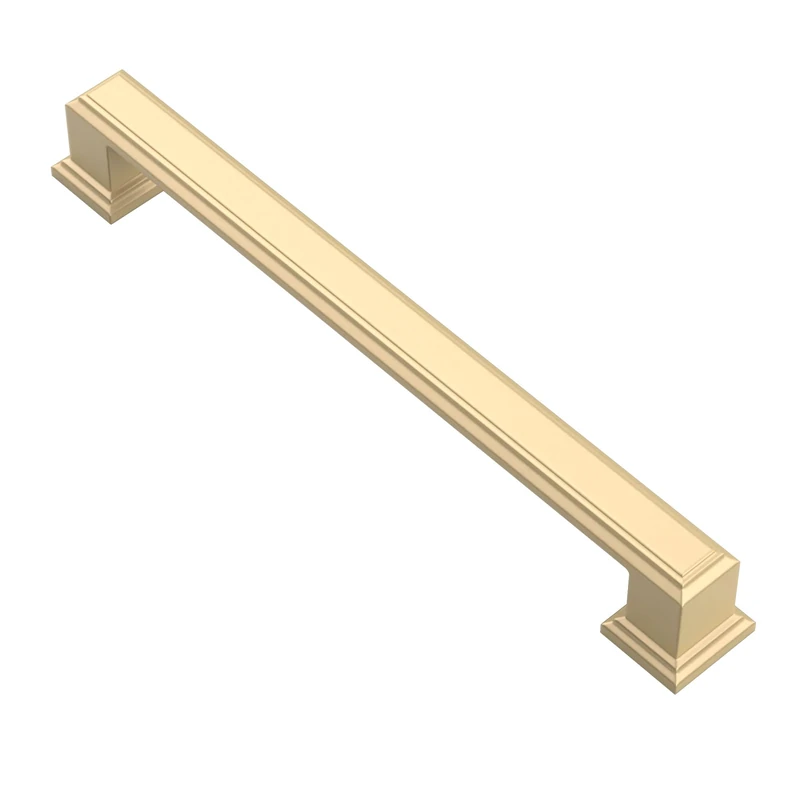 Alzassbg Brushed Gold Cabinet Pulls and Handles 10 Pack, AL3071MGP
