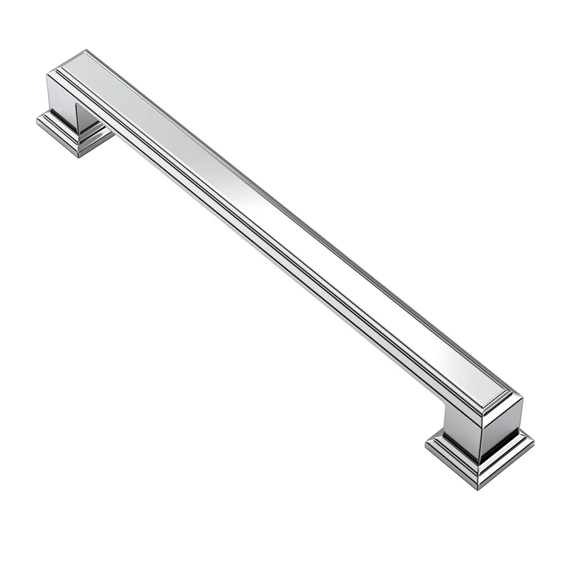 Alzassbg Polished Chrome Cabinet Pulls and Handles 10 Pack, AL3071CP