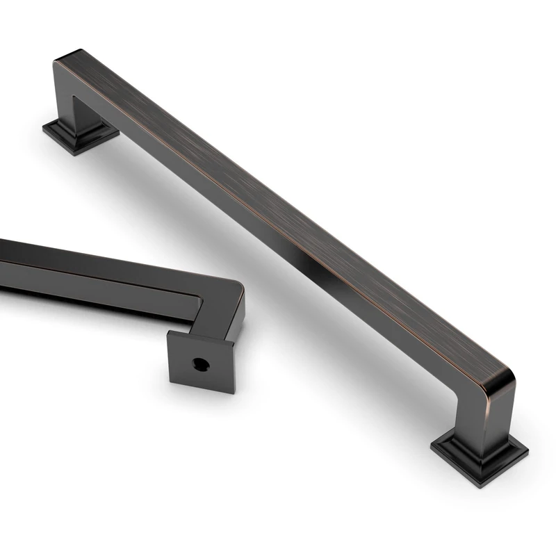 Asidrama 10 Pack 6.3 Inch(160mm) Oil Rubbed Bronze Kitchen Cabinet Handles, Cabinet Pulls Kitchen Cabinet Hardware Cupboard Handles Drawer Pulls