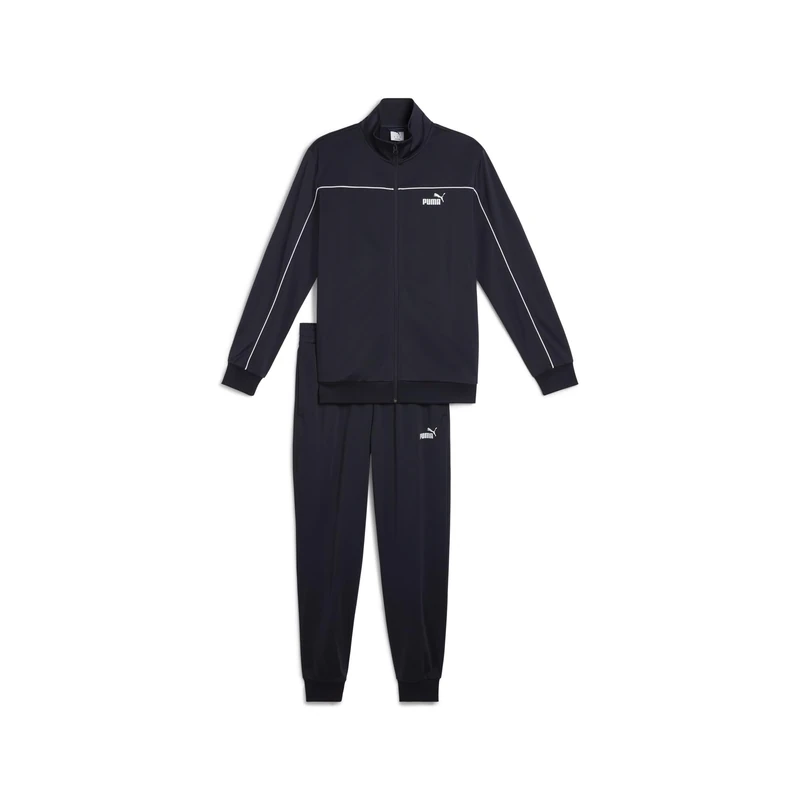 PUMA Unisex Poly Piping Knitted Suits, New Navy, M EU