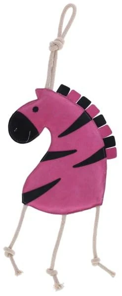 Kerbl Zebra Horse Toy (Horse Chew Toy, 40 x 29 x 6 cm Cuddly Toy with Coconut Fibre Filling) 3228262 - Image 1