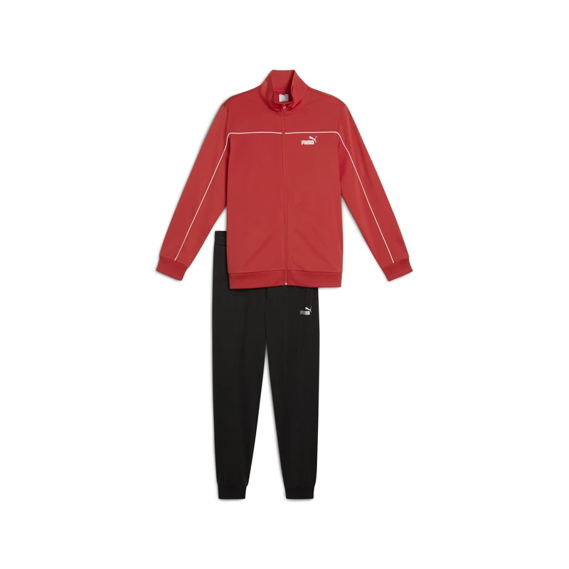 PUMA Unisex Poly Piping Knitted Suits, Red Fire, L EU