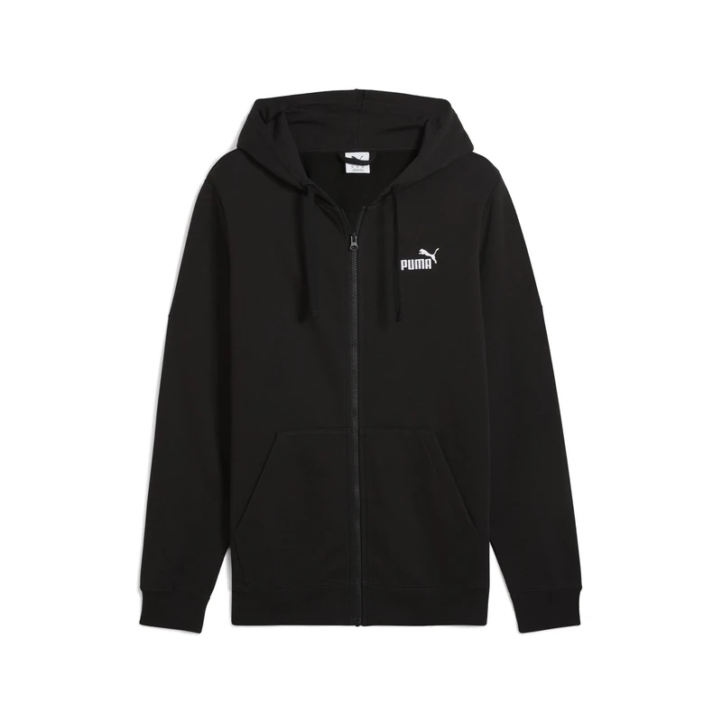 PUMA Mens No. 1 Logo Full-zip Hoodie Fl Sweat Jackets, Puma Black, XL EU