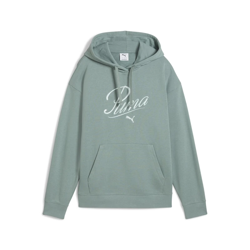 PUMA Unisex Script Comfort Tr Hoodies, Green Moon, M EU