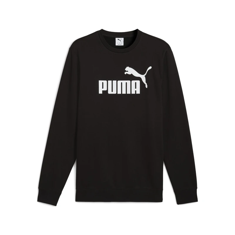 PUMA Mens No. 1 Logo Fl Crew Sweats, Puma Black, L EU