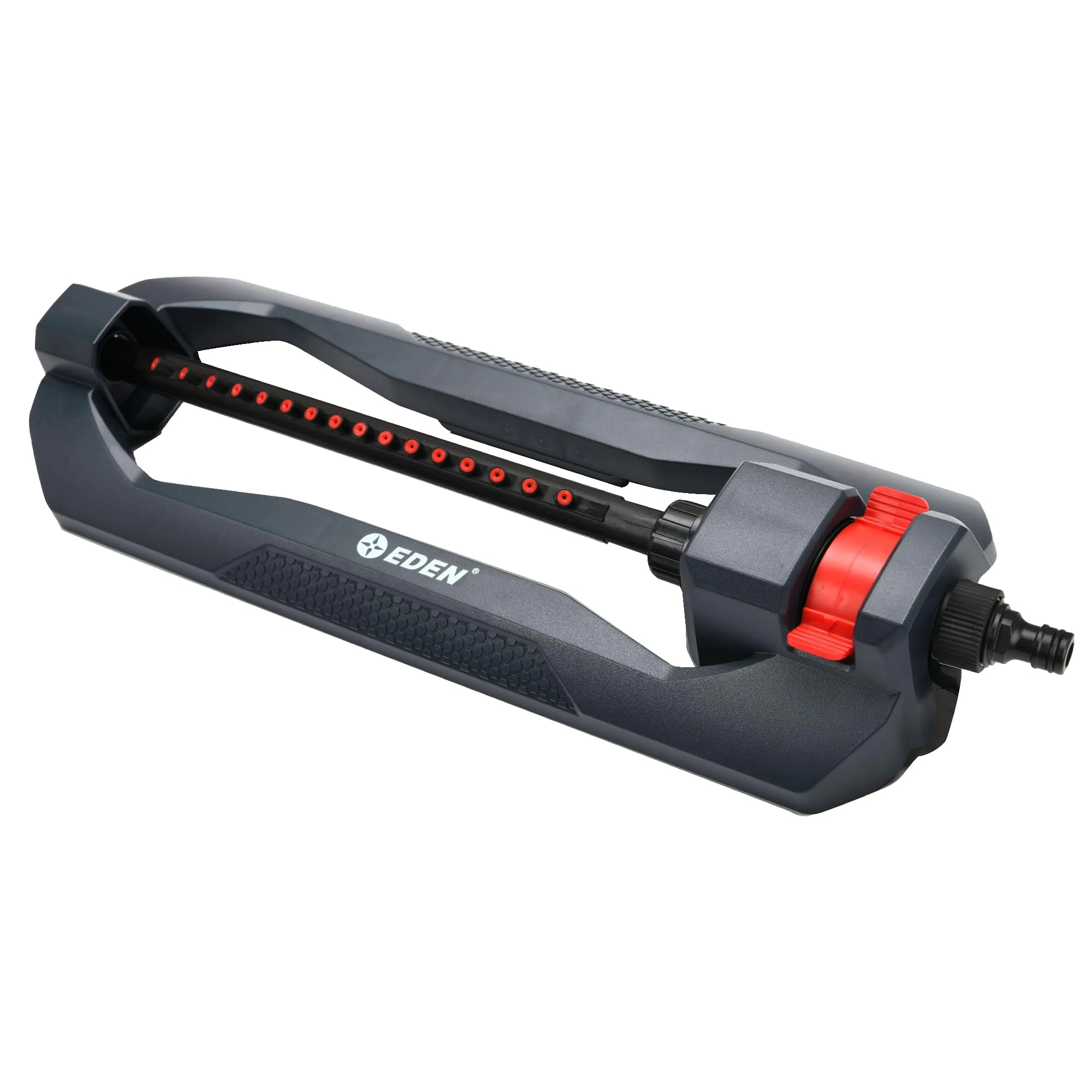 EDEN ED17169 Lawn & Garden Essential Oscillating Water Sprinkler For Yard 16 Nozzles, Covers up to 3,600 sq. ft