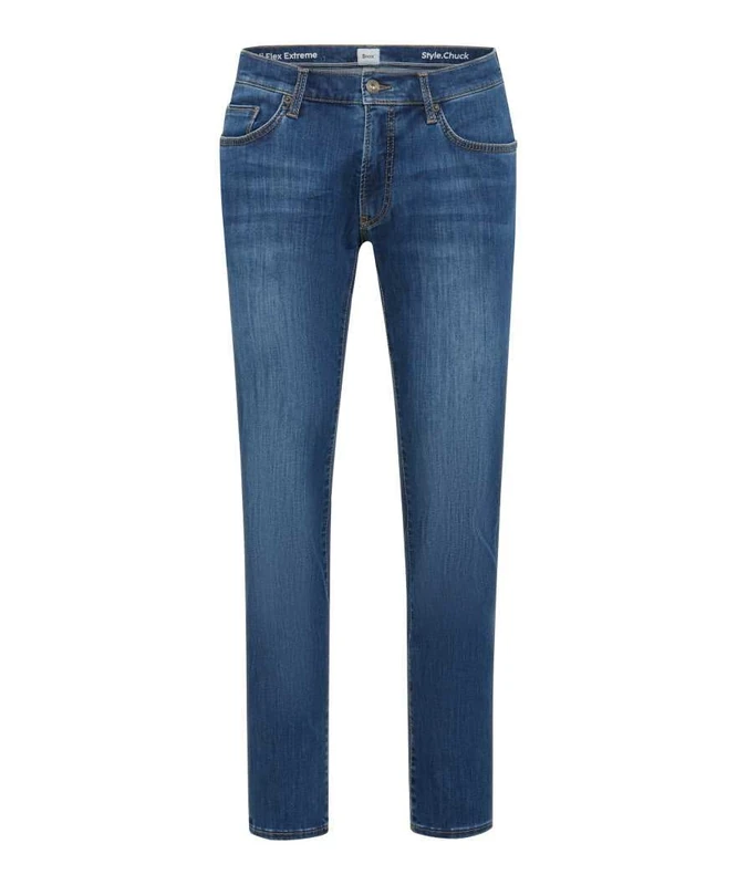 Brax Men's Style Chuck Hi Flex Extreme Jeans, 26 Light Blue, 33 W/36 L