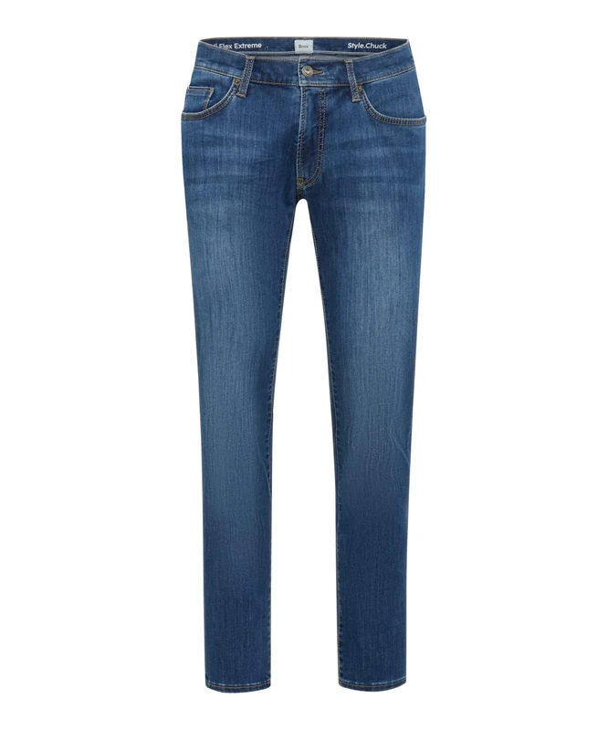 Brax Men's Style Chuck Hi Flex Extrem Jeans, 26 Light Blue, 33 W/30 L - Image 1