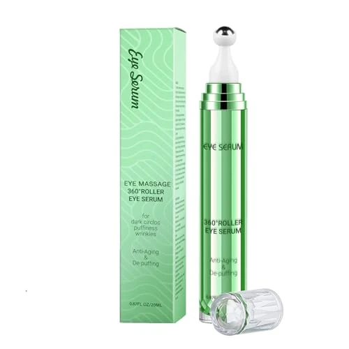 Caffeine Eye Serum, Under Eye Cream for Dark Circles and Puffiness Eye Care Eye Serum(Green)