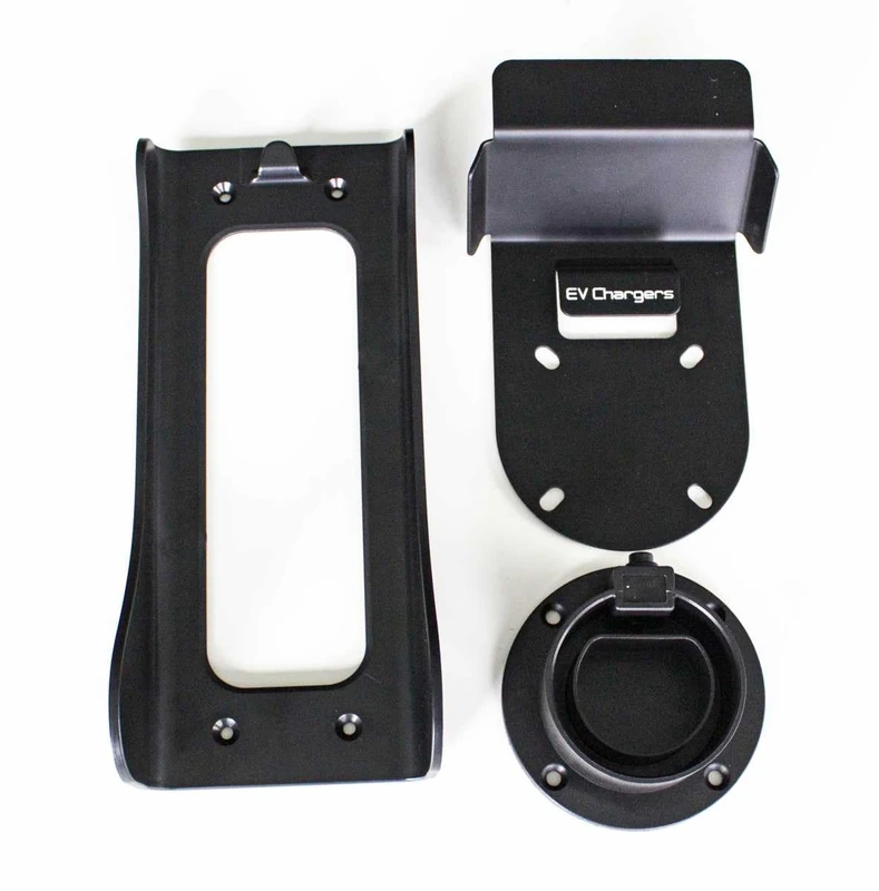 as - Schwabe Wall Mount for Mobile Mode 2 Charger 260 x 130 x 89 mm Wall Mount for Control Box, Cable Holder and Plug Holder with Mounting Material (Dowels and Screws), 65153