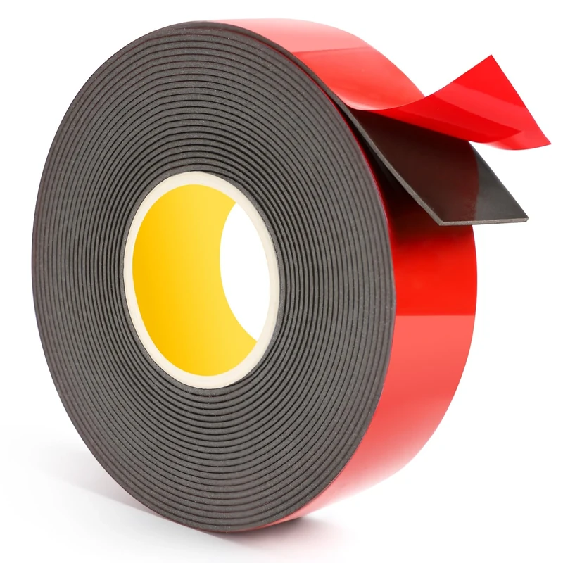 Emitever Heavy Duty Double Sided Tape - 5m x 25mm x 1.2mm Extra Strong Mounting Tape, Waterproof Acrylic Foam for Automotive/Car, LED Strips, Home & Office Decor (Indoor/Outdoor Use)