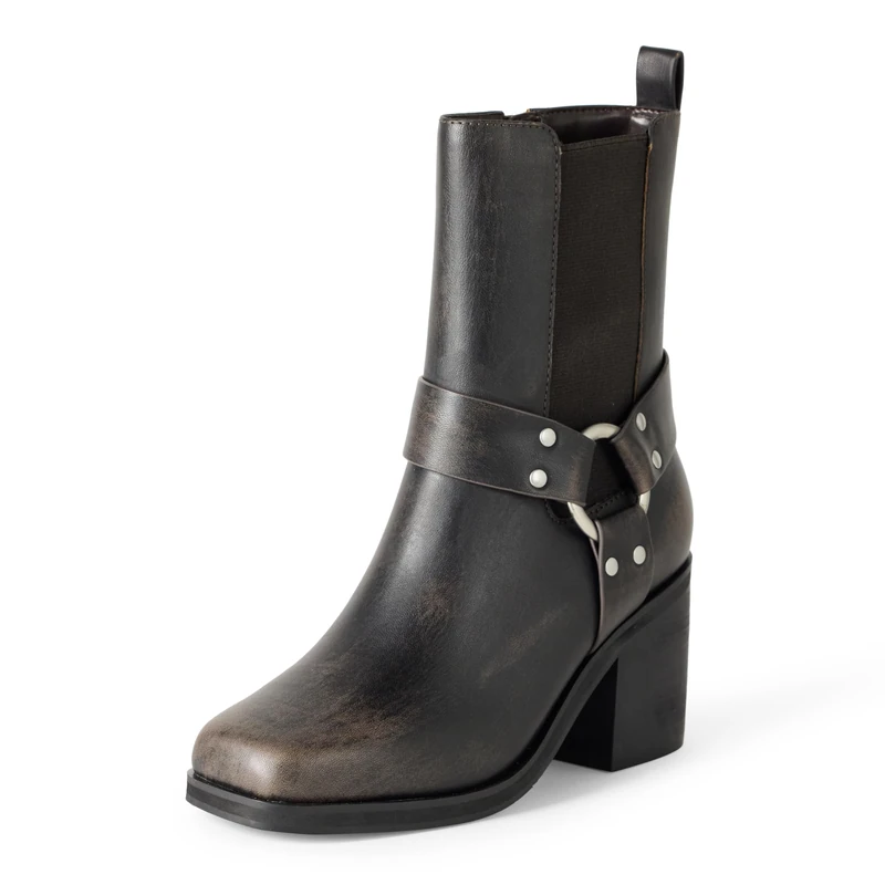 The Drop Stevens Chelsea Boot, Distressed Cognac, 6.5 UK