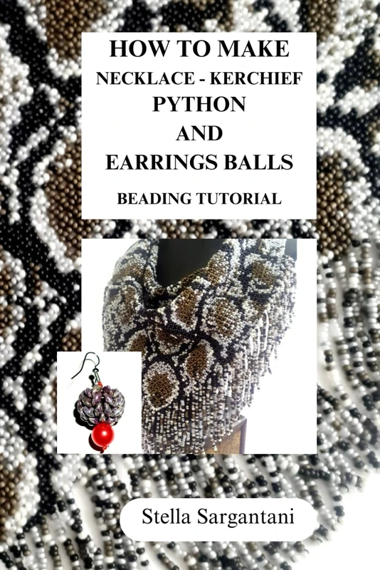 How to make necklace - kerchief Pyton beading tutorial: Step by step to create your own unique piece of jewelry - Image 1