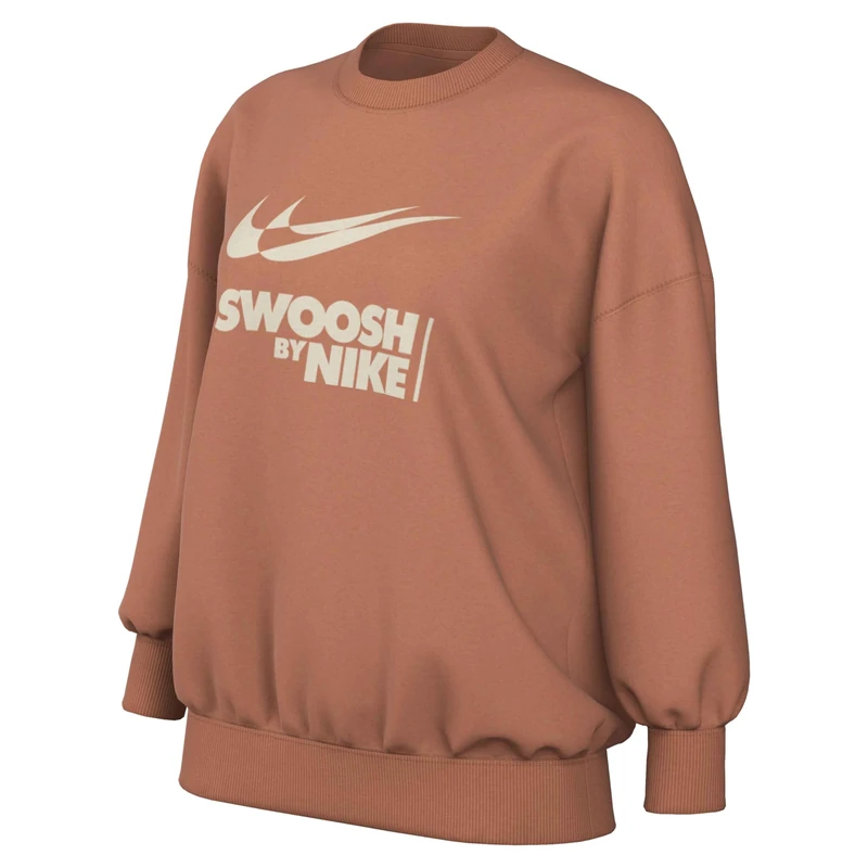 NIKE FZ4631-212 Sportswear Sweatshirt Women's Terra Blush/Lt Orewood Brn Size L
