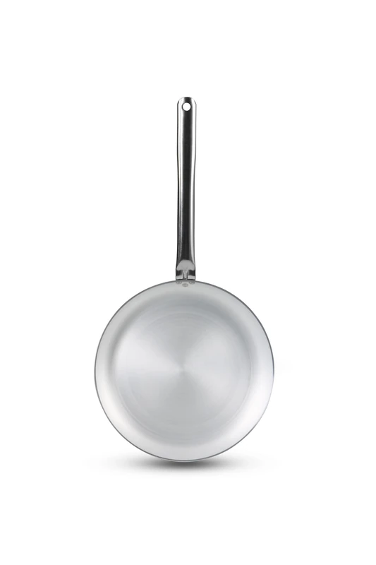 Barazzoni Spa, Frying Pans ø28 cm, Professional 99.5% Pure Aluminium, Steel Handle, Also Suitable for Induction Hobs, Made in Italy